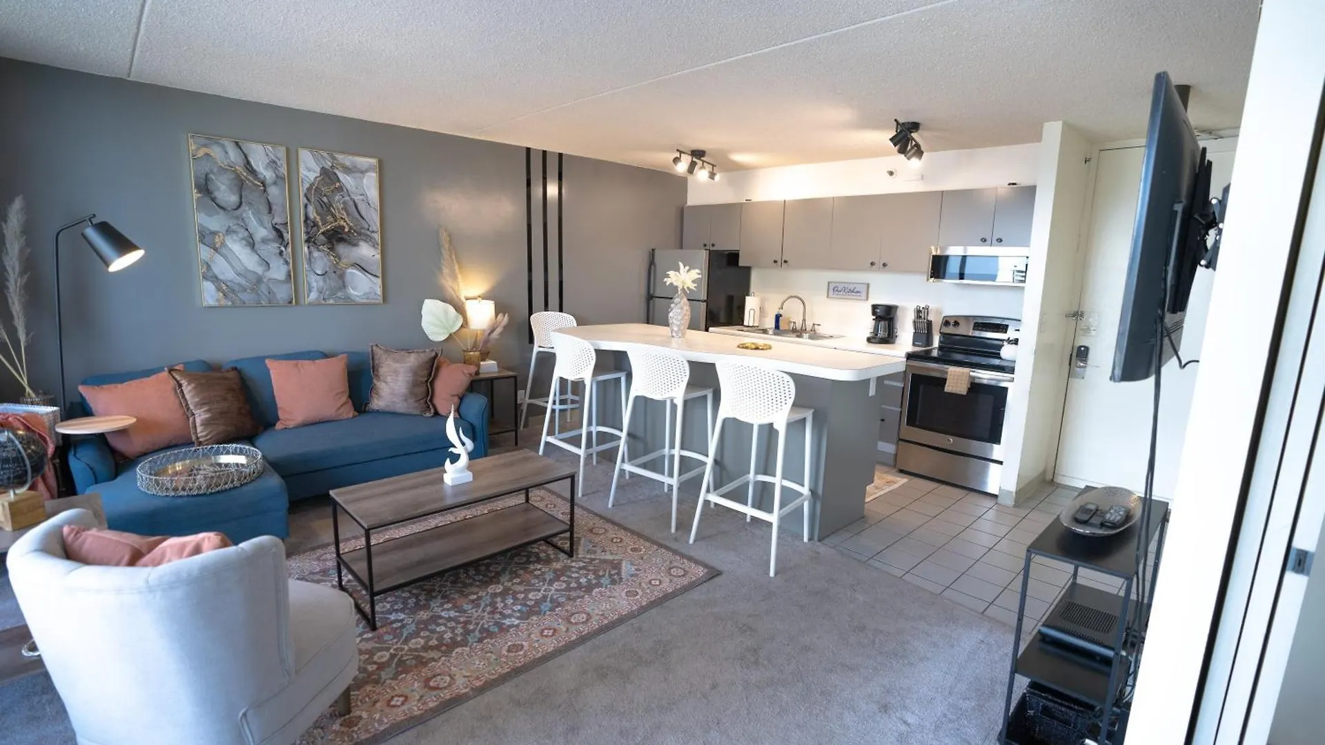 Апартаменты Deluxe Ocean View Condo 2 Queen Beds In Waikiki, Free Parking & Wi-Fi Гонолулу
